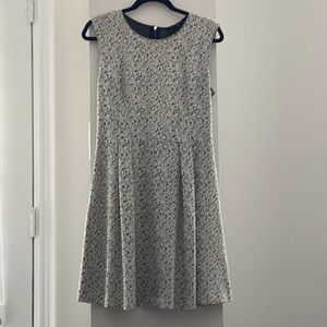 Black and white print dress